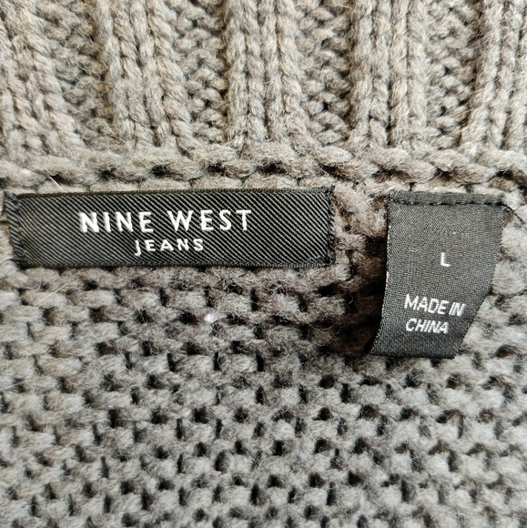 Nine West Gray Knit Shrug Size Large - Picture 3 of 3